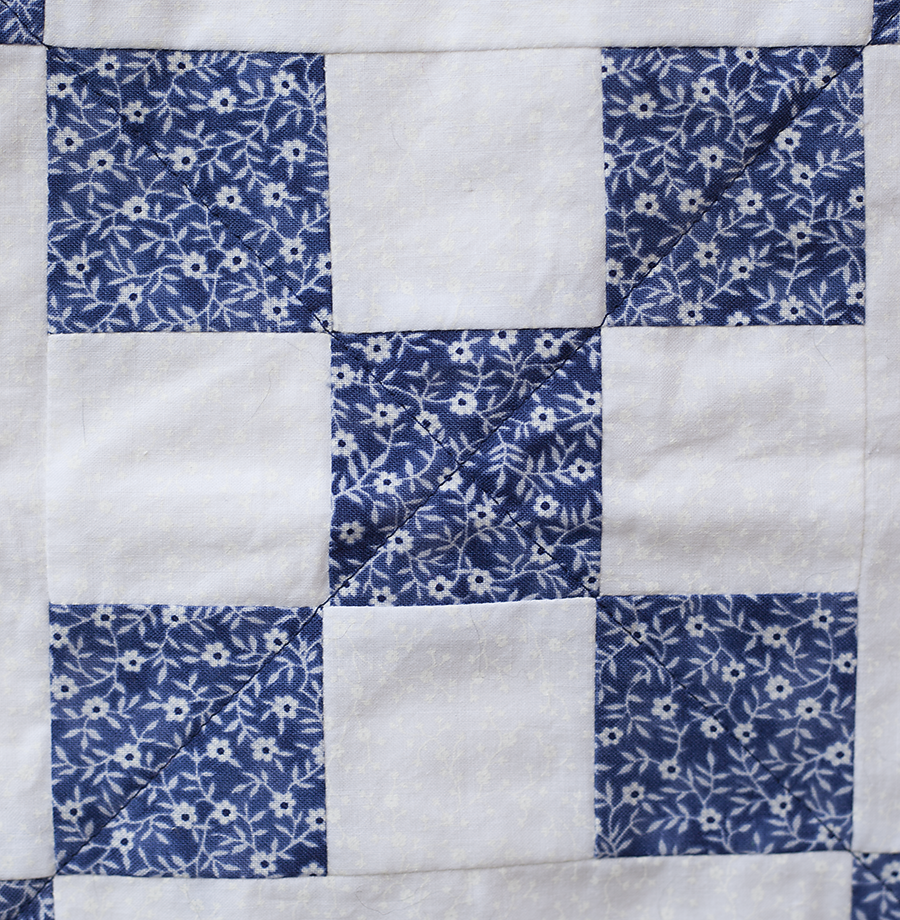 blue quilt square